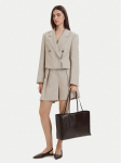 Calvin Klein K&auml;ekott Foil Logo Glossy Tote W/ Pouch LV04F3537G Pruun