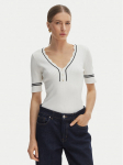 Morgan S&auml;rkpluus 261-MIREN Valge Slim Fit