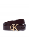 Calvin Klein K&auml;ekott Round Ck Buckle 30Mm Belt Smooth LV04F7074G Kreemjas