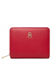 Tommy Hilfiger Rahakott Th Icon Med Za Flap AW0AW17742 Punane