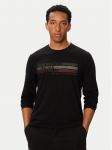 Aeronautica Militare Pikkade varrukatega T-s&auml;rk 262TS2571UJ00641 Must Regular Fit