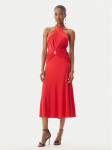 Elisabetta Franchi Kokteilikleit AB71952E2 CG5 Punane Regular Fit