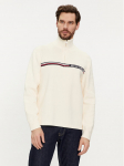 Tommy Hilfiger Kampsun Global Stripe MW0MW33508 Beež Regular Fit