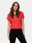 ONLY T-s&auml;rk Moster 15106662 Punane Regular Fit XS