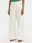 Weekend Max Mara Teksad Medina 2615131051 Valge Wide Leg