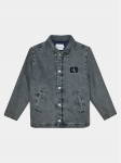 Calvin Klein Jeans Teksajakk Skater IU0IU00537 Sinine Relaxed Fit