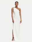 Elisabetta Franchi &Otilde;htune kleit AM-43B-62E2-V600 Valge Slim Fit