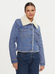 Wrangler Teksajakk 112356629 Sinine Regular Fit XS