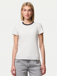 Pieces T-s&auml;rk May 17154483 Valge Slim Fit
