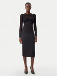 Patrizia Pepe Kokteilikleit 8A1463/A375-K103 Must Regular Fit