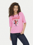ONLY T-s&auml;rk Coca Cola 15355794 Roosa Regular Fit L