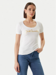 Just Cavalli T-s&auml;rk 80PAHT02 CJ502 Valge Slim Fit