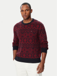 Tommy Hilfiger Kampsun Fairisle MW0MW44815 Bordoopunane Regular Fit