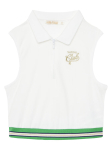 Original Marines Polo s&auml;rk DFP5184YF Valge Cropped Fit