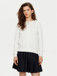Tommy Hilfiger Kardigan WW0WW42370 Valge Regular Fit