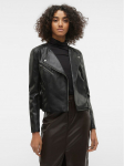 Vero Moda Tehisnahast jope Riley 10302441 Must Slim Fit