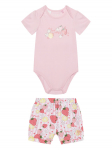Guess Komplekti kuulub bodi ja &scaron;ortsid S6GG05 K6YW4 Roosa Regular Fit