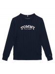 Tommy Hilfiger Kampsun Graphic KB0KB10347 D Tumesinine Regular Fit