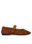 Tommy Hilfiger Baleriinad Th Buckle Suede Stud Ballerina FW0FW09666 Pruun