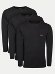 HUGO Pika varrukaga s&auml;rkide komplekt 50492631 Must Regular Fit