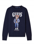 Guess Kampsun L6RR04 Z2ZK2 Tumesinine Regular Fit