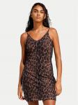 adidas Igap&auml;evane kleit Seasonal Essentials Leopard Print JZ0204 Pruun Slim Fit