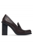 Tommy Hilfiger Poolsaapad Square Toe Heeled Loafer FW0FW09493 Tumepruun