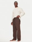 Tommy Hilfiger Pidžaama UM0UM03689 Pruun Relaxed Fit