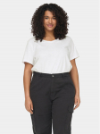 ONLY Carmakoma T-s&auml;rk 15285965 Valge Regular Fit