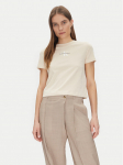 Calvin Klein Jeans T-s&auml;rk Monologo Baby Tee J20J223113 Beež Slim Fit