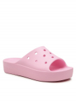 Crocs Pl&auml;tud Classic Platform Slide 208180 Roosa 36_37