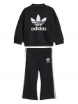 adidas Komplekti kuulub pluus ja retuusid JC7867 Must Flared Fit
