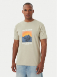 Quiksilver T-s&auml;rk Feel The Outside EQYZT08004 Beež Regular Fit