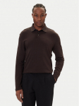 Calvin Klein Polo s&auml;rk LV040EM909 Pruun Regular Fit