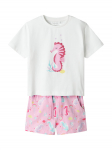 NAME IT Komplekti kuuluvad t-s&auml;rk ja &scaron;ortsid Zosanna 13239682 Roosa Regular Fit
