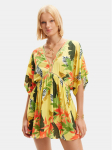 Desigual Rannakleit Tropical Party 24SWMW23 V&auml;rviline Loose Fit