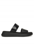 Calvin Klein Jeans Pl&auml;tud Sandal Slide Double Strap YW0YW01694 Must
