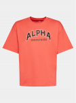 Alpha Industries T-s&auml;rk College 146501 Punane Relaxed Fit M