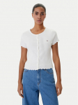 Tommy Jeans S&auml;rkpluus DW0DW20377 Valge Slim Fit XS