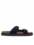 Tommy Hilfiger Pl&auml;tud Cork Adjustable Suede Sandal FM0FM05869 Tumesinine
