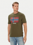 Napapijri T-s&auml;rk S-Flag Tiki Ss NP0A8A6IG1F1 Tumeroheline Regular Fit
