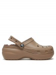 Crocs Pl&auml;tud Classic Platform Lined Clog W 207938 Pruun