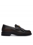 Tommy Hilfiger Loaferid Th Chain Fringe Leather Loafer FW0FW09668 Tumepruun