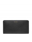 Calvin Klein Rahakott Foil Logo Passport Longfold LV04F1205G Must