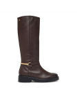 Tommy Hilfiger Ratsasaapad Th Stud Leather Knee Riding Boot FW0FW09608 Pruun