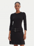 Morgan Kootud kleit 261-RANOS Must Slim Fit