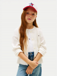 Tommy Hilfiger Kardigan KG0KG09378 Valge Relaxed Fit