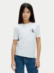 Calvin Klein Jeans T-s&auml;rk Chest Monologo LV1CKSJA32 Valge Regular Fit
