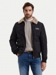 Aeronautica Militare Nahkjope 262PN0167U100876 Must Regular Fit