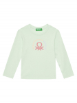 United Colors Of Benetton S&auml;rkpluus 3I9WG10HV Roheline Slim Fit